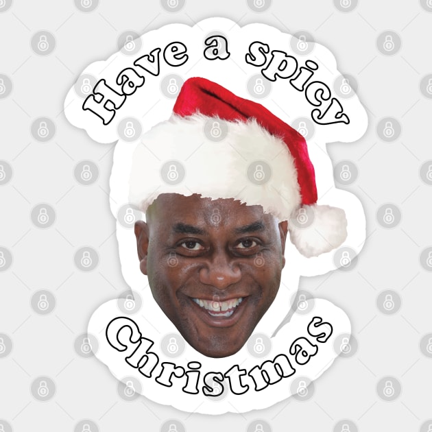 Ainsley Harriott - Have A Spicy Christmas Sticker by Dopamine Creative